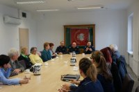 Spotkanie z seniorami w Komendzie Miejskiej Policji w Chorzowie
