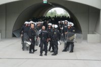 Ćwiczenia Policji na Stadionie Śląskim