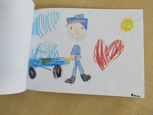 Rysunek wykonany przez jedno z dzieci